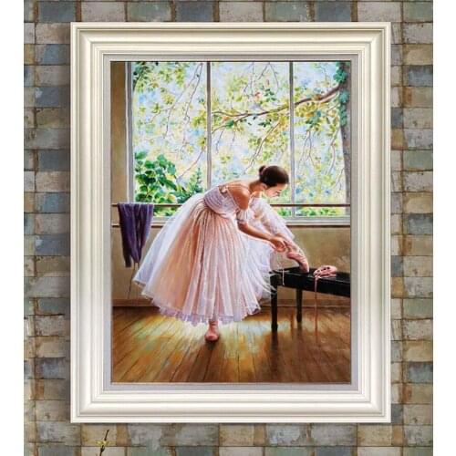 Ballet dancer paintings Hand-painted Oil Painting On Canvas Impression figure Mural Wall Art Decor Bedroom Living room Office