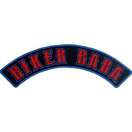 BIKER BABA ROCKER Embroidered Sewing Label punk biker Patches Clothes Stickers Apparel