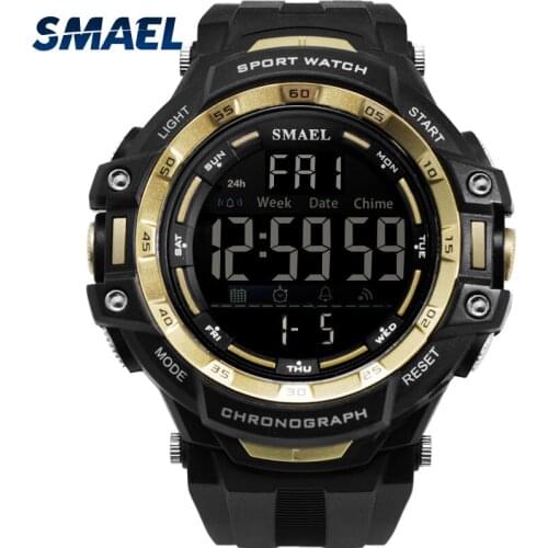 SMAEL New Sports Watches Men Outdoor Fashion Digital Watch Multifunction 50M Waterproof Wristwatches Man Relogio Masculino
