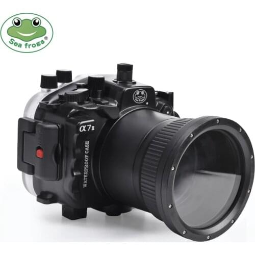 Seafrogs A7 40m/130ft Underwater Waterproof Housing Case For Sony A7 A7R A7S Support 28-70mm lens