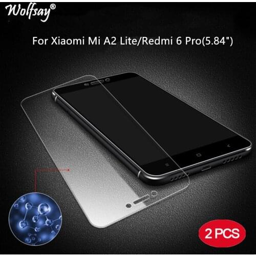 For Mi A2 Lite Protective Glass For Xiaomi Mi A2 Lite Screen Protector Ultra-Thin Tempered Glass For Xiaomi Mi A2 Lite Glass