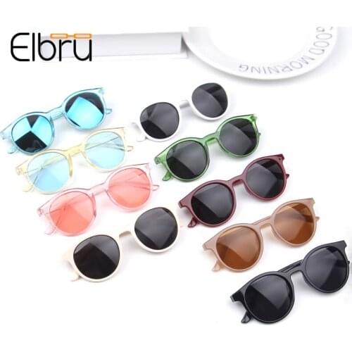 Elbru Polarized Kids Sunglasses Flexible Sun Glasses UV400 Boy Girls Baby Fashion Shades Round Safety Eyewear Gift For Children