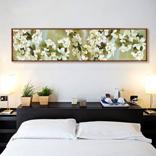 5D Apple Blossom Round Diamond Painting Cross Stitch Full Drill Bedside Painting Simple Modern Diy Diamond Mosaic Flowers