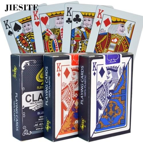 12 deck/lot 100% Plastic Playing Cards Set Waterproof Durable Texas Hold'em Poker Card Plastic Indoor Board Game