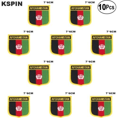 Afghanistan Flag Embroidery Patches Iron on Saw on Transfer patches Sewing Applications for Clothes in Home&Garden