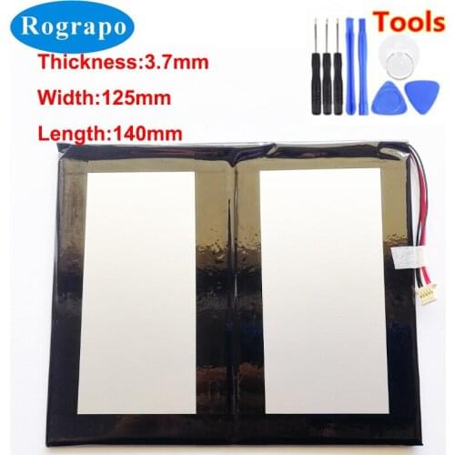 New 3.8V 11000mAh 30125140 30127144 Battery For Chuwi Prestigio KUBI DEXP Tablet PC Accumulator 5-Wire Plug+ Free Tools