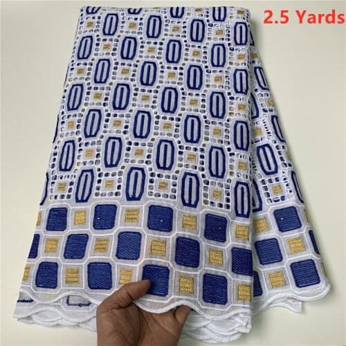 Swiss voile lace in switzerland african lace fabric wedding embroidery swiss lace fabric 2.5yards cotton fabric for dress HZ1093