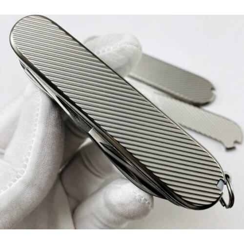 91mm Titanium Alloy Swiss Knife Chip, Modified TC4 Handle Patch for DIY Knife Handle Material Making