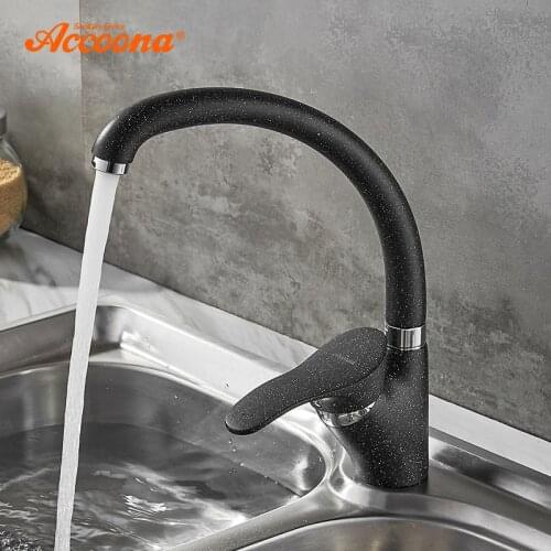 Accoona New Kitchen Faucet Spray Paint Rotation Kitchen Sink Faucets Single Handle Cold And Hot Water Mixer Tap Crane A4005