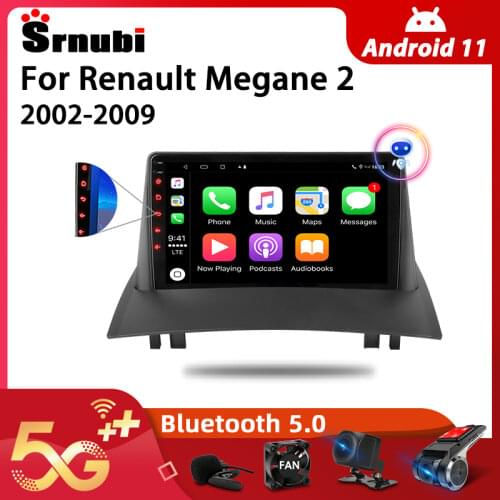 Android 10.0 2 Din Car Stereo audio Radio for Renault Megane 2 2002-2009 Multimedia Video Touch Screen Player Speaker 4G MP5 DVD
