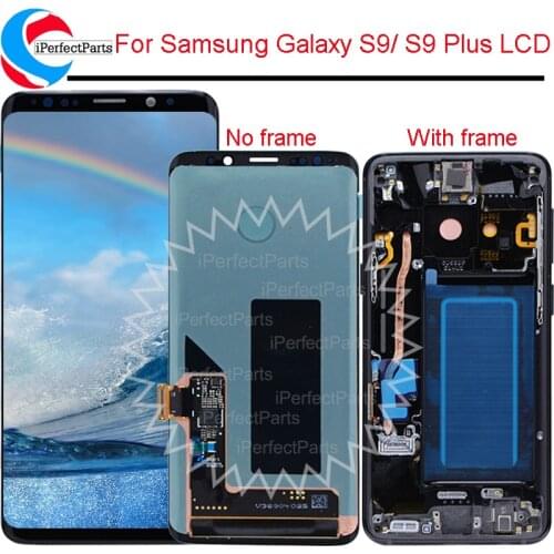 Super AMOLED LCD Screen for Samsung S9 G9600 S9 Plus S9+ G9650 lcd display touch digitizer Assembly with frame replacement