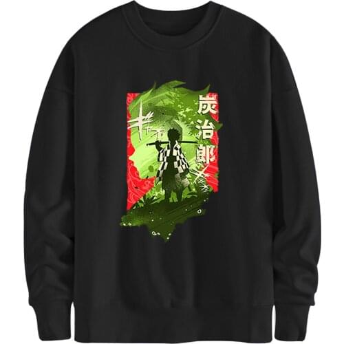 Demon Slayer Anime Long Sleeve Sweatshirts Man Hip Hop Hoody Streetwear Male Clothing 2020 Fashion Hoody White Moletom Masculino