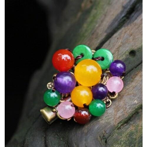 Ethnic jewelry vintage stone jewelry,thailand colorful hairaccessories ethnic vintage crystal hair stickers hairpins