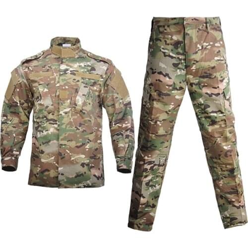 Tactical Army Military Cargo Pants And Shirt, Camouflage Waterproof Airsoft Painball BDU Uniform Combat US Men Clothing Set
