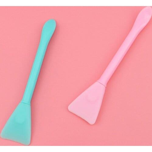 2Pcs Multifunction Stirring Brush Soft Silicone Brush Powder Spoon for DIY Resin Mold Easy To Clean Glue