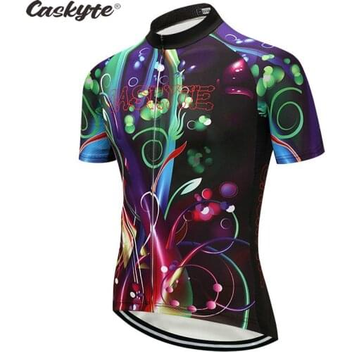 2021 Caskyte Bicycle Wear MTB Cycling Clothing Bike Uniform Short Sleeve Cycle Shirt Racing Cycling Jersey Ropa Ciclismo Hombre