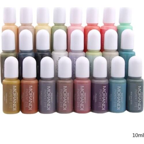 24 Colors Resin Pigment Liquid Colorant UV Epoxy Resin Mold Candle Soap Coloring Dye Jewelry Making DIY Crafts Decor