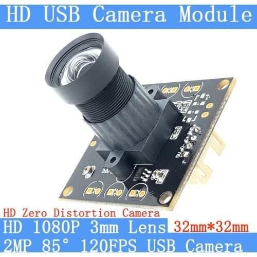 2MP Full HD 1080P High Frame 640*480 120FPS Non Distortion Webcam OTG Support UVC USB Camera Module Android Linux Windows