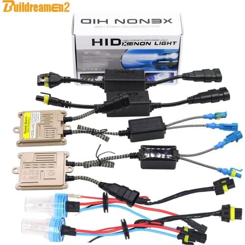 Buildreamen2 H7 55W HID Xenon Kit Bulb AC Ballast Canbus Decoder Anti Flicker 3000K 4300K 6000K 8000K Car Headlight Fog Light