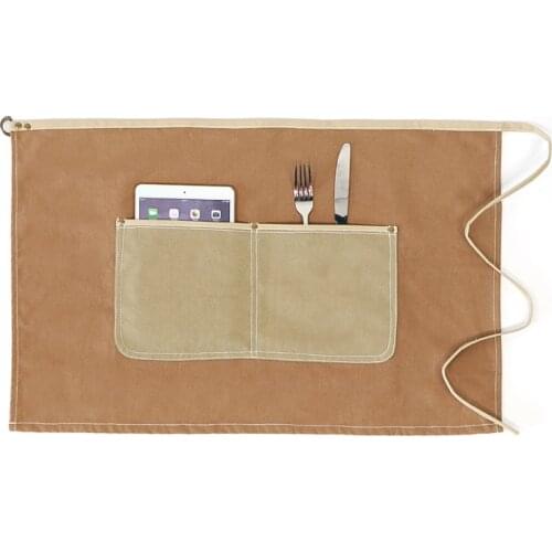 Canvas Apron Kitchen Nail Art Floral Barista Barber Artist Aprons Half Waist Gardening Aprons