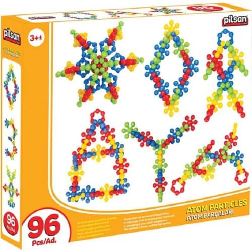 ATOM PARTICLES TOY- 96 PIERCES - LEARNING AND EDUCATION - INSTRUCTIVE - 3+YEARS