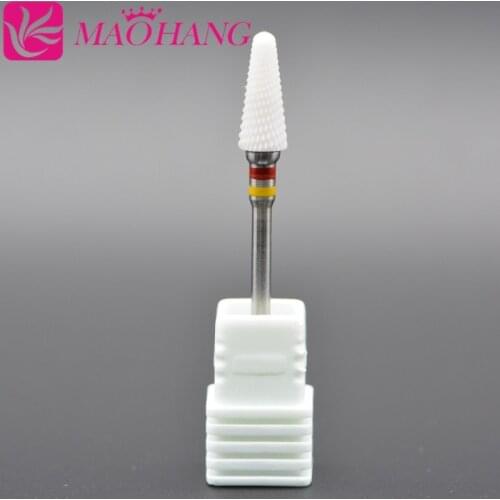 MAOHANG Ceramic Nozzle Nail Cutter Drill Bit for Electric Manicure Machine Nail File Removel Polish Varnish Tool Accessories