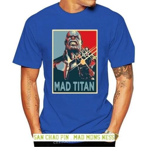 Mad Titan Thanos MenS T-Shirt Humorous Tee Shirt