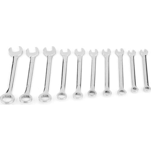 10pcs Combination Mini Wrench Set Screwdriver Kit Repair Spanner Repair Tool Reversible Ratchet Electronic Hardware End Metric