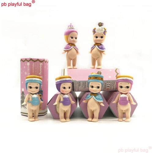 PB Playful bag Cartoon creative cute Cupid Angel Doll cake handmade Model 6 pcs Christmas gift toy set decoration HG144