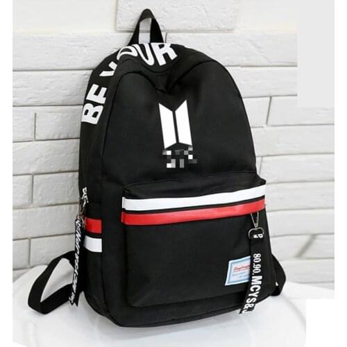 Casual bag for boys backpack Korean army bomb students female fashion trend kpop bag teenager large capacity girl