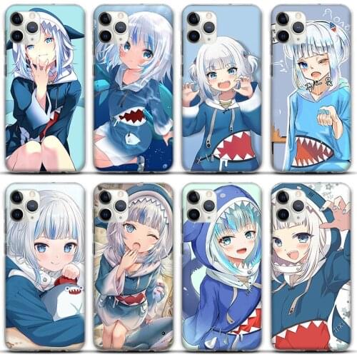 Shark costume girlSilicone Phone Case for iPhone 11 12 13 Pro Max mini Soft Cover for iPhone iPhone XR XS X 6 6S 7 8 Plus Cases