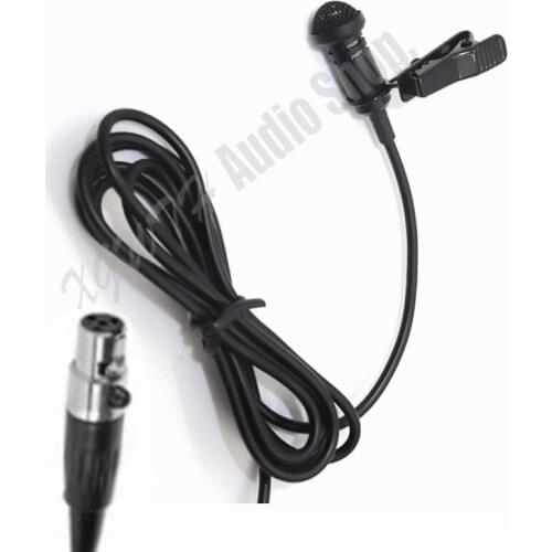 XGWTH Mini Lavalier Lapel Stereo Cardioid Condenser Microphone For Shure Wireless BodyPack Transmitter 3.5 mm Lockabl