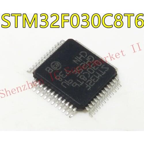 1PCS/lot Nnew original STM32F030C8T6 STM32F030 32-bit microcontroller 48MHZ LQFP-48 IC chip