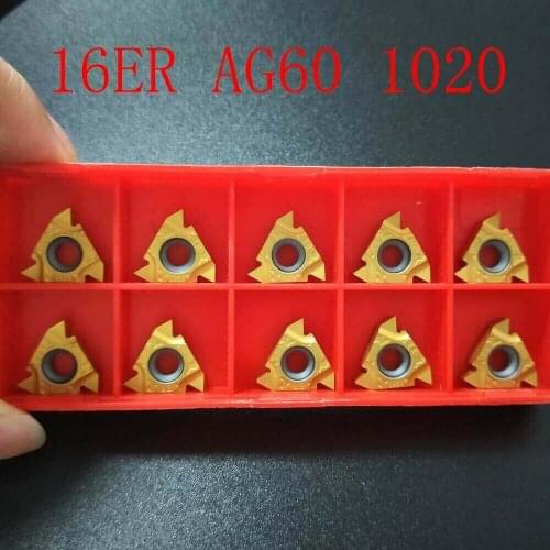 16ER 3/8'' 16ER AG60 1020 Carbide Threading Insert 16ERAG60 SER SEL SNR SNL