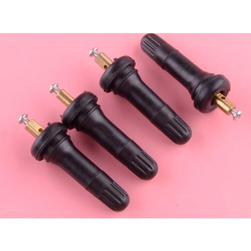 4pcs/set Tyre Pressure Sensor Valve TPMS Stem Repair Kit Car Black Fit For Renault Clio 2014 2015 2016 2017 2018 2019 2020