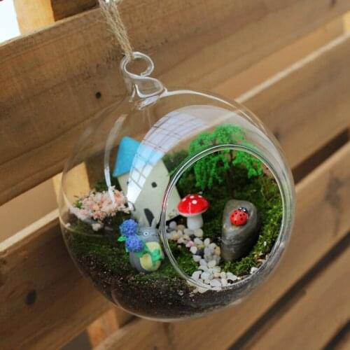 Free Shipping 8pcs/pack Diameter=10cm Glass Terrarium Vase Wedding and Party Decorative Hanging Globe