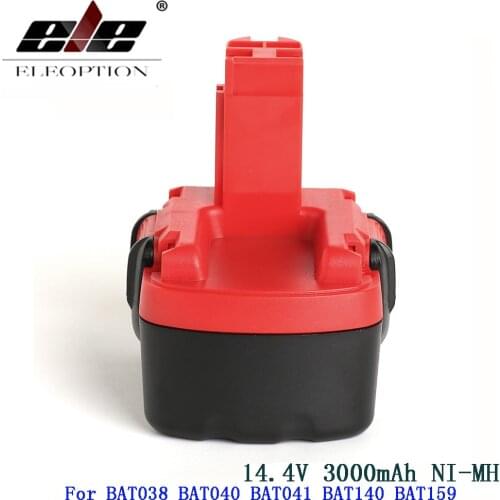 BAT038 14.4V 3000mAh NI-MH Rechargeable Battery for BOSCH 14.4V BAT038 BAT040 BAT140 BAT159 BAT041 3660K Battery