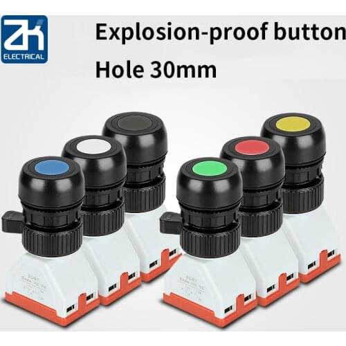 BA8097 explosion-proof control button switch self-reset EX explosion-proof button distribution box 30mm hole 1NO/1NC