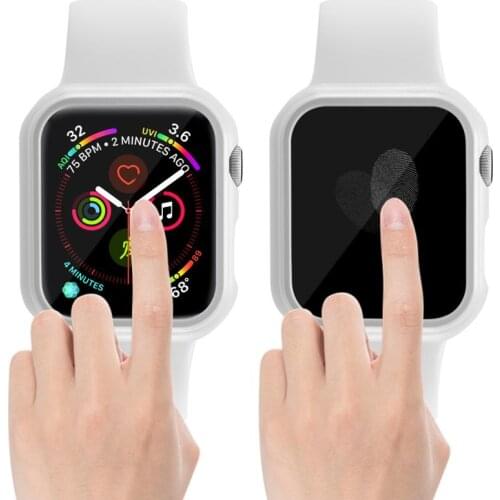 Full Cover PC Case For apple watch series 3 4 5 iwatch casing cover screen protector