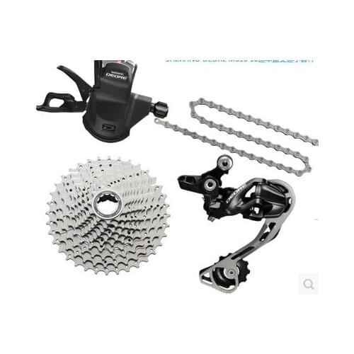 DEORE M610 groupset 10s right trigger shifter+ rear derailleur + chain + cassette