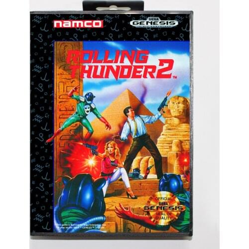 Rolling Thunder 2 16bit MD Game Card For Sega Mega Drive/ Genesis with Retail Box