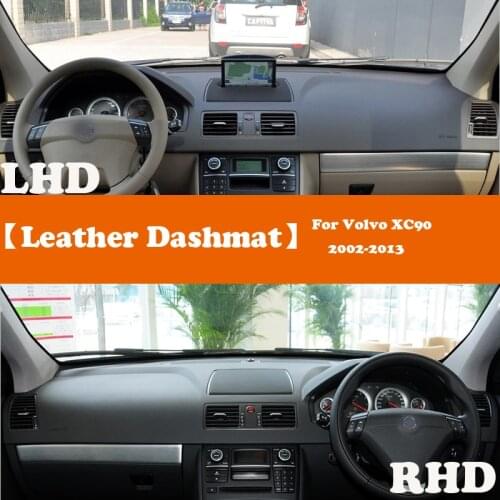 Leather Dashmat Accessories Car-Styling Dashboard Covers Pad Dash Mat Sunshade For Volvo Xc90 2002 2003 2004 2005 2006-2013