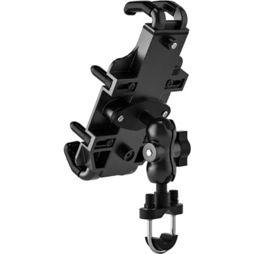 Metal Motorcycle Mobile Phone Mount Stand Holder Bike Cradle for 4.7-6.8\" Phone R2LB