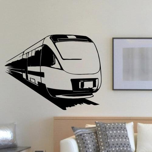 Wall Art Mural Removable Train Style Wall Stickers Home Decoration Locomotive Train Wall Decal Station Design Decor AY694