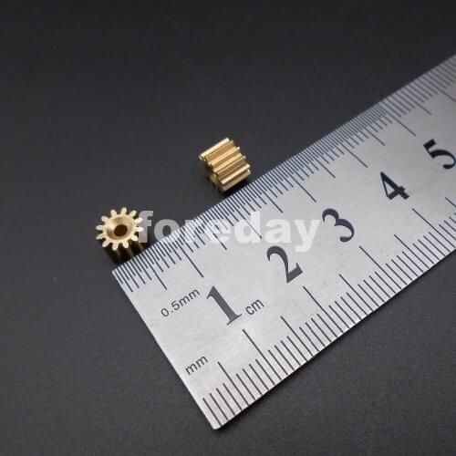 100PCS NEW 12 Teeth Brass Gear 0.5 Modulus T=12 Aperture 2mm DIY Model Accessories 12T 1.95MM 100PCS/LOT *FD347X100