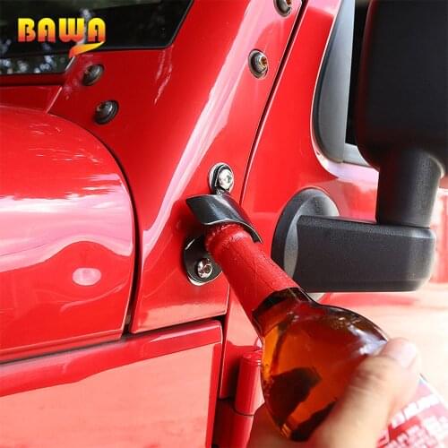 BAWA Car Body Mounted Bottle Opener for Jeep Wrangler JK 2007-2017 Exterior Accessories