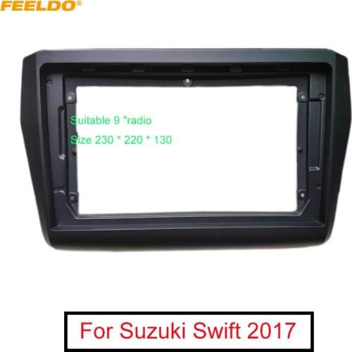 FEELDO Car Audio 2Din Fascia Frame Adapter For Suzuki Swift 9" Big Screen DVD Dash Installation Panel Frame Kit