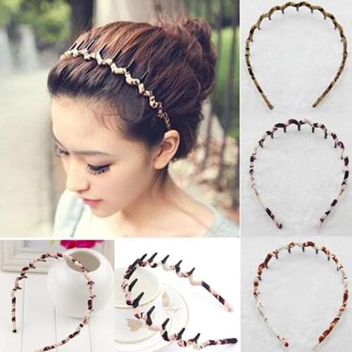 New Modern Simple Toothed Headband Hair Comb Wave Zigzag Band Fashion Notched Korean For Women Fall-resistanrt Hair Accessories