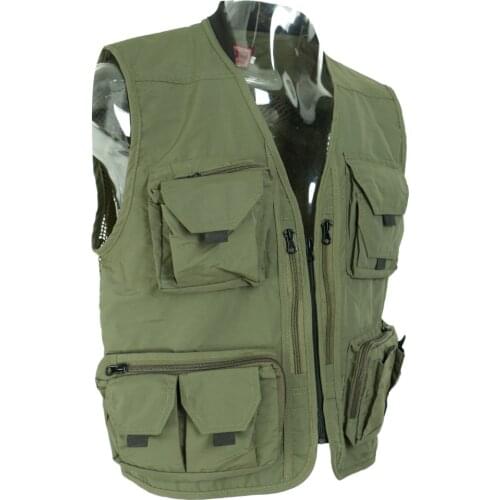 Mesh Fly Fishing Vest Pack Breathable Outdoor Fishing Photography Hunting Waistcoat Jackets