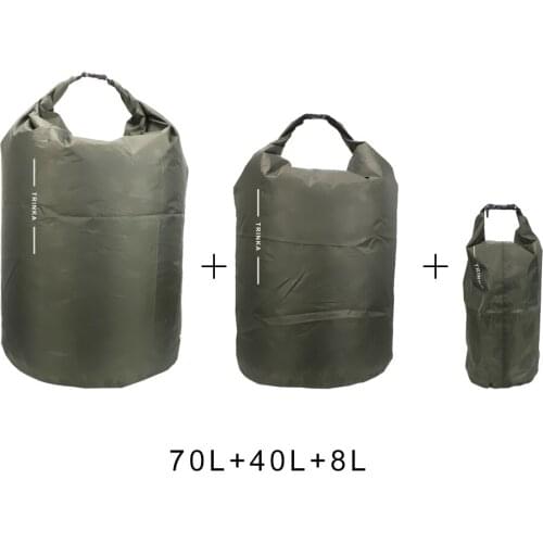 Waterproof storage bag rowing kayak floating dry bag outdoor travel carrying bag 8L 40L 70L